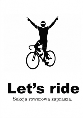 Sekcja rowerowa - plakat promocyjny