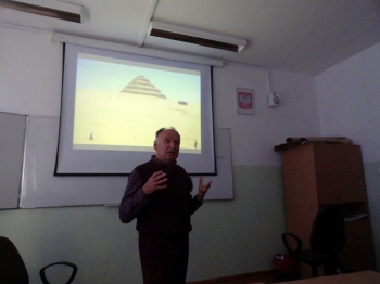 Prof. K. Myśliwiec - wykład dla klas I B i I E ((2015 r.)