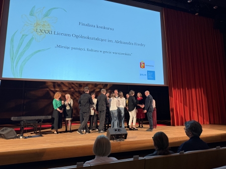 LXXXI LO im. A. Fredry Finalistą Nagrody im. M. Edelmana