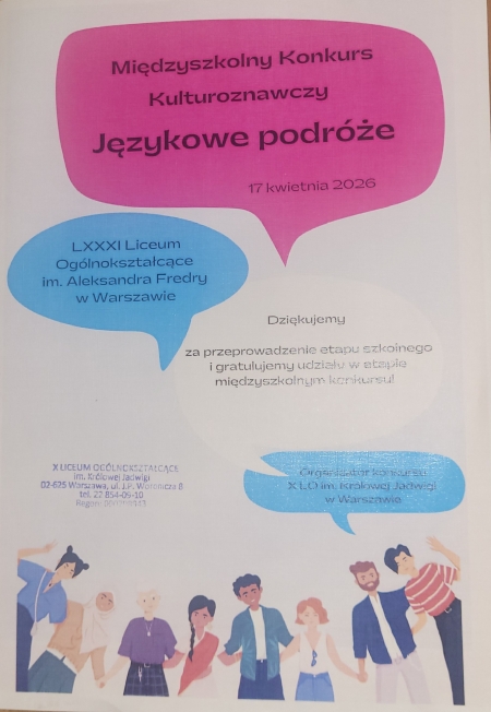 Finał konkursu „Językowe podróże”